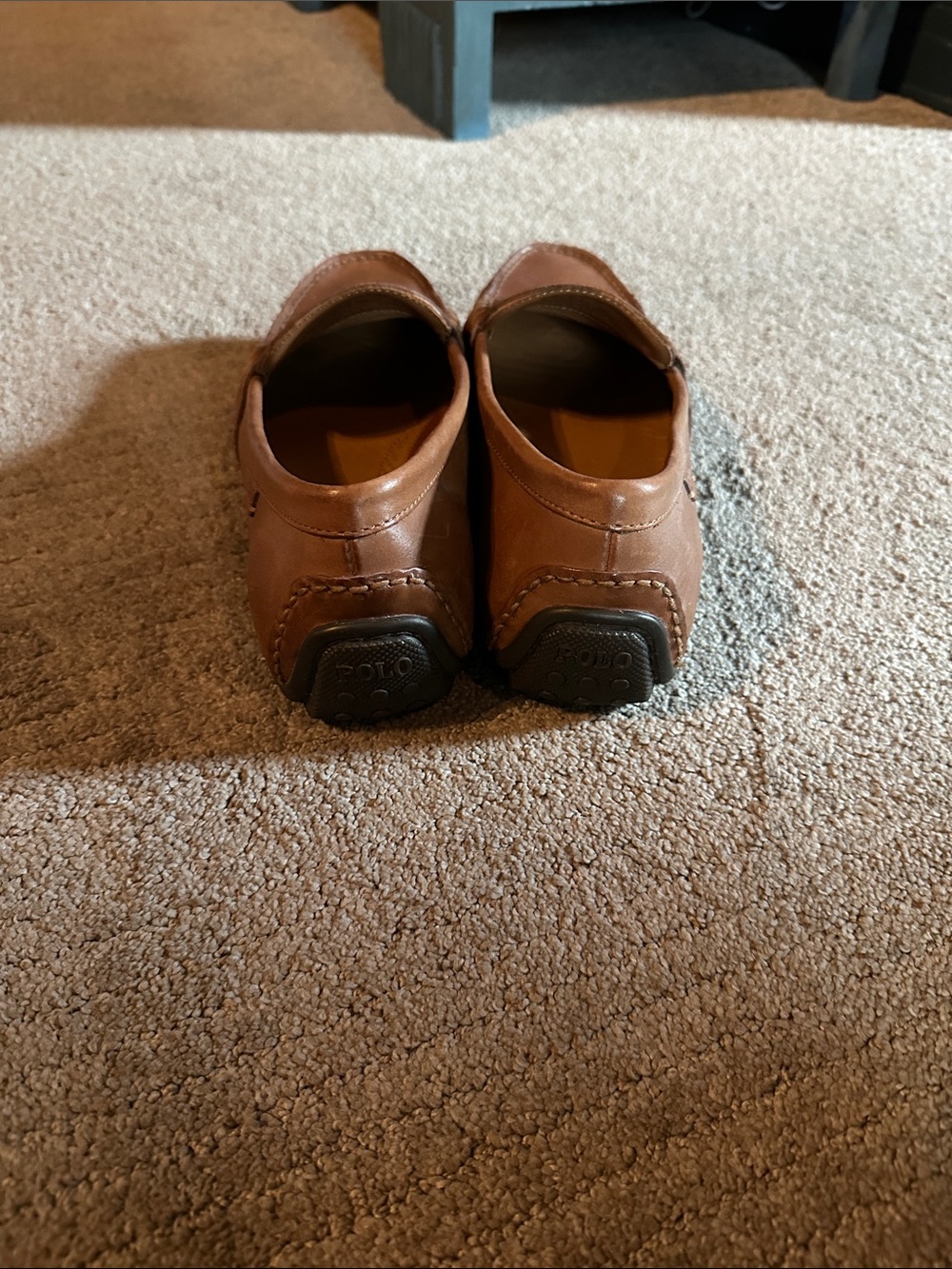 Polo by Ralph Lauren Tan Leather Penny Loafers - Picture 2 of 3